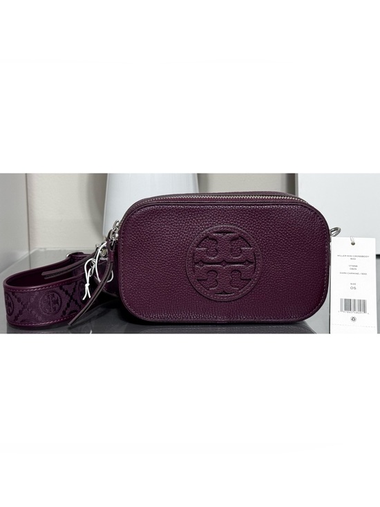 Tory Burch Handbags - TORY BURCH Miller Mini Crossbody Bag, DARK CARMINE